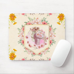 Floral Graphic Art, Lady Of Spring Mouse Mat