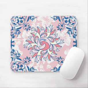 Floral Graphic Art, Rangoli Bright Life Mouse Mat