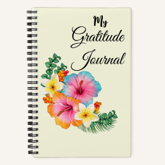 Floral Gratitude Journal Notebook
