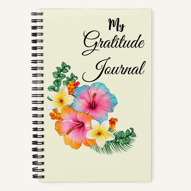 Floral Gratitude Journal Notebook (Front)