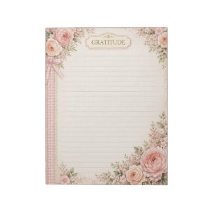 Floral Gratitude Notepad