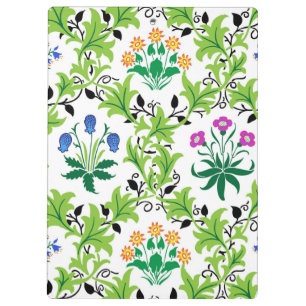 Floral Green Leaves Pattern-15232 Clipboard