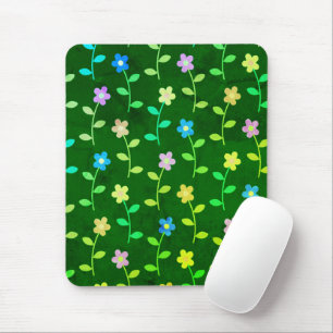 Floral Green Mouse Mat