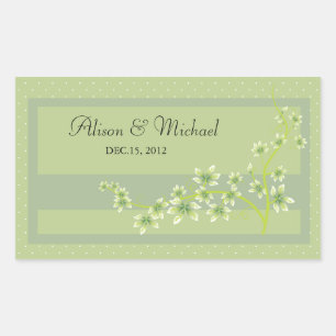 Floral green -Wedding Seal