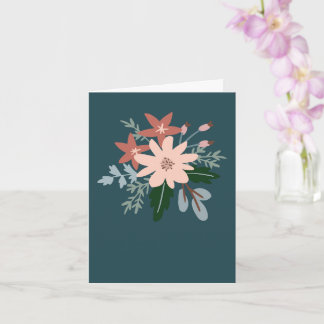 Floral greeting card