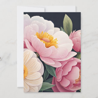 Floral greeting card