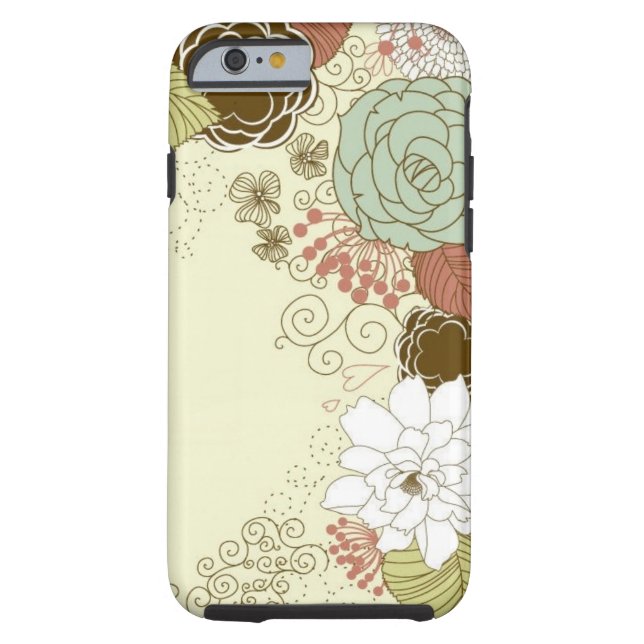 Floral Greeting Case-Mate iPhone Case (Back)