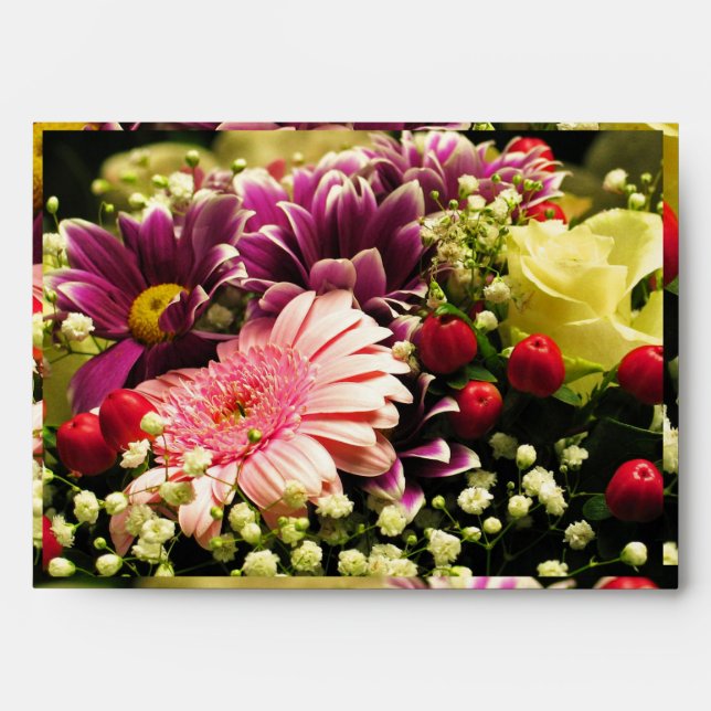 Floral Greetings Envelope (Front)