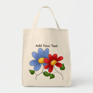 Floral Grocery Tote