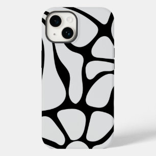 Floral Groovy Black and White Case-Mate iPhone 14 Case