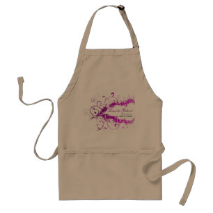 Floral grunge apron