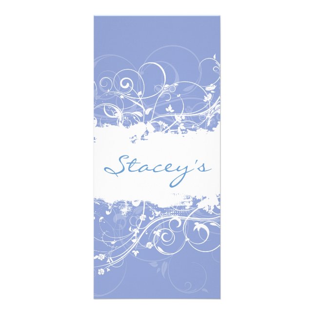 Floral Grunge Rack Card (Front)