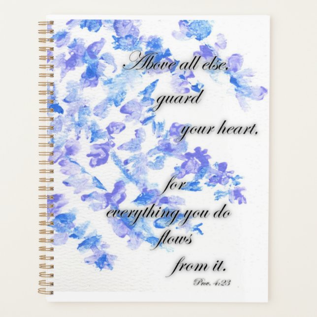 Floral Guard Your Heart Planner (Front)