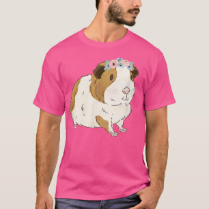 Floral Guinea Pig Mum Guinea Pig Lovers T-Shirt