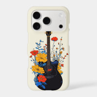 Floral Guitar Art