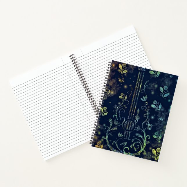 Floral Guitar Notebook (Inside)