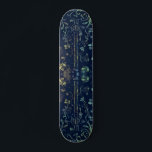 Floral Guitar Skateboard<br><div class="desc">Flowers Guitar Skateboards MIGNED Art Painting</div>
