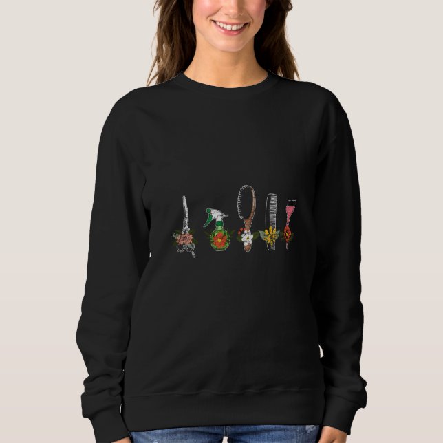 Floral Hairstylist Sweatshirt (Front)