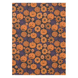Floral Halloween Tablecloth