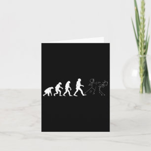 Floral Halloween Women Men Funny Skeleton Drinking Card