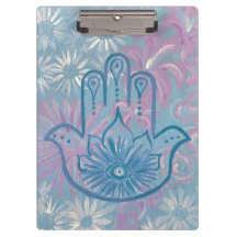 Floral Hamsa Clipboard