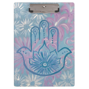 Floral Hamsa Clipboard