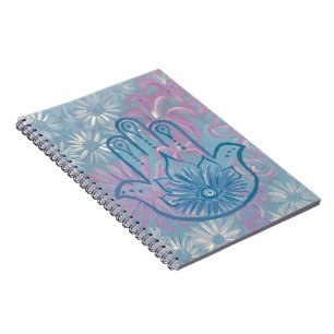 Floral Hamsa Notebook