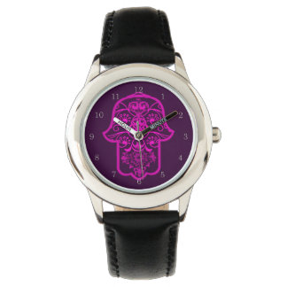 Floral Hamsa Wrist Watch