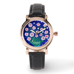 Floral Hand-Painted Stylish eWatch Watch