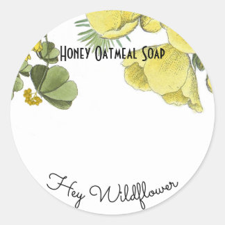 Floral Handmade Soap Label