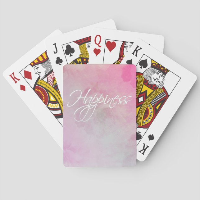 Floral Happiness Poker Playing Cards (Back)