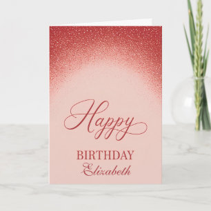 Floral Happy Birthday Card