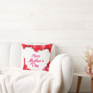 Floral Happy Mother’s Day Decorative Cushion