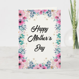 Floral Happy Mother's Day 2026 gift Card