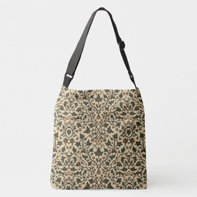 Floral Harmony  Crossbody Bag (Back)