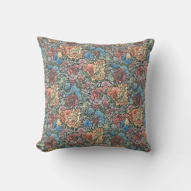  Floral Harmony Cushion (Front)