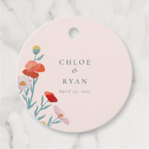 Floral Harmony Favour Tags
