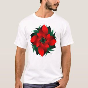 Floral Harmony Mandala Vibrant Botanical T-Shirt