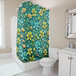 Floral Harmony Shower Curtain
