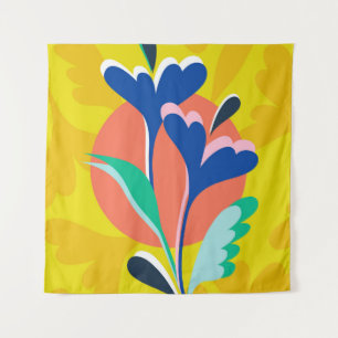 Floral Harmony Tapestry