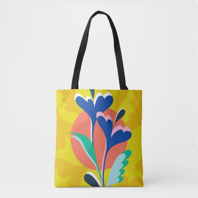 Floral Harmony Tote Bag (Front)