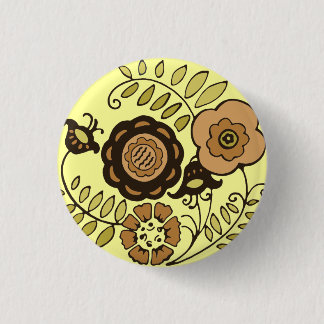 Floral Harvest 3 Cm Round Badge