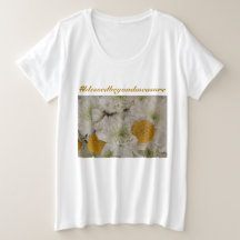 Floral hashtag women's t-shirt
