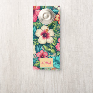 Floral Hawaiian/tropical Door Hanger