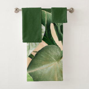 Floral/Hawaiian/Tropical leaf Bath Towel Set