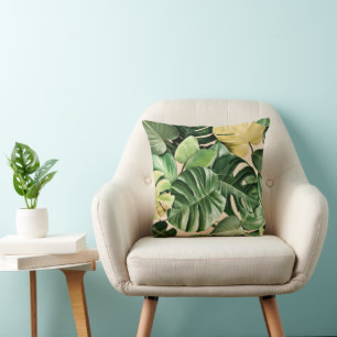 Floral/Hawaiian/Tropical leaf Cushion