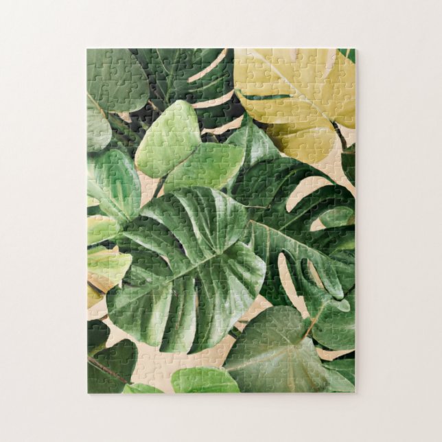 Floral/Hawaiian/Tropical leaf Jigsaw Puzzle (Vertical)