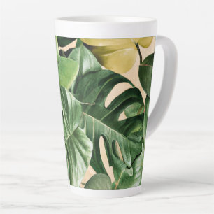 Floral/Hawaiian/Tropical leaf Latte Mug