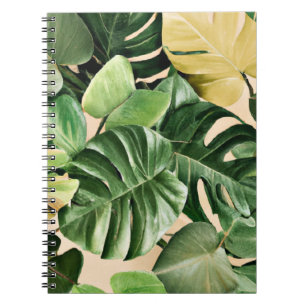 Floral/Hawaiian/Tropical leaf Notebook