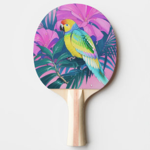 Floral/Hawaiian/Tropical/parrot Ping Pong Paddle